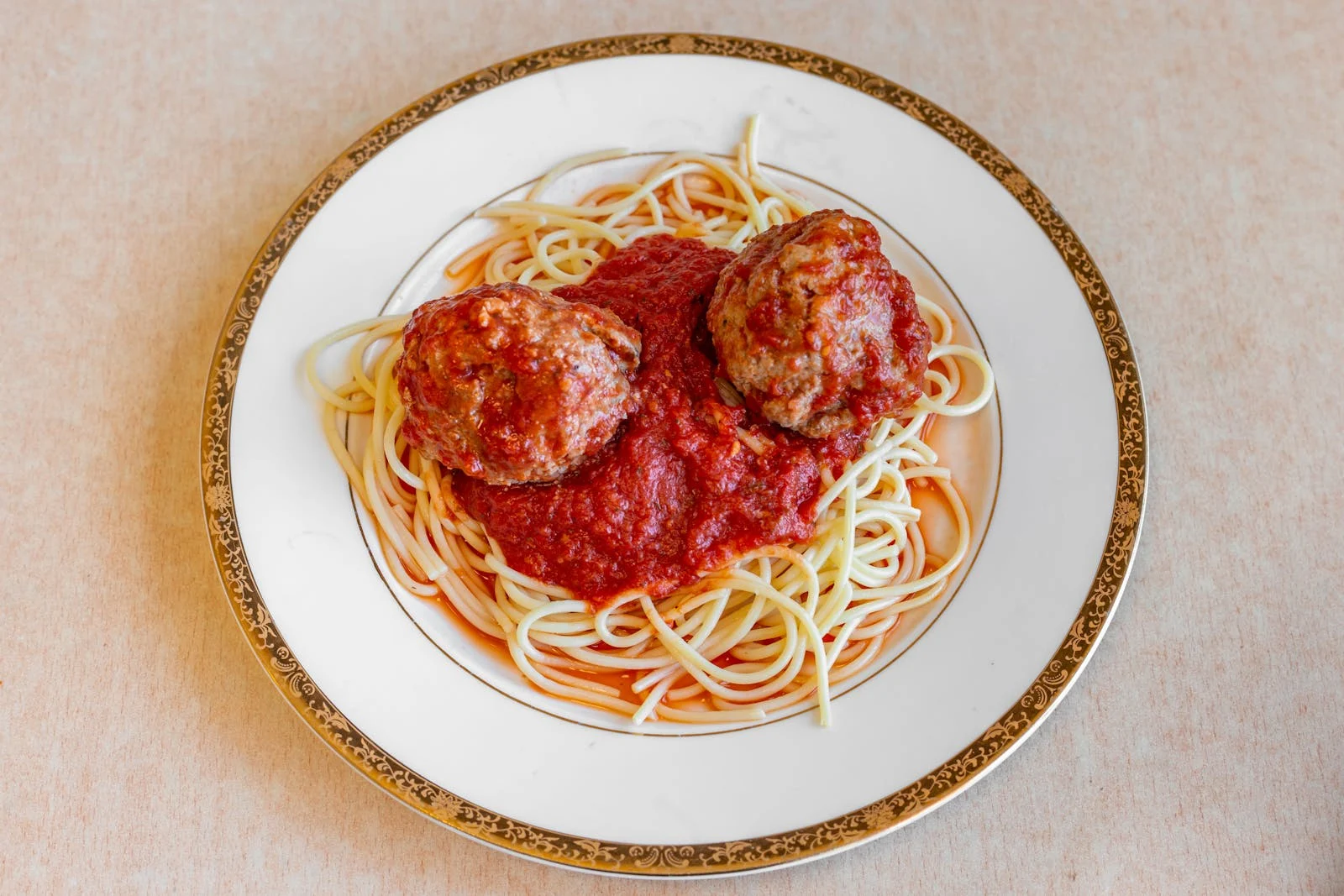 Spaghetti and meatballs